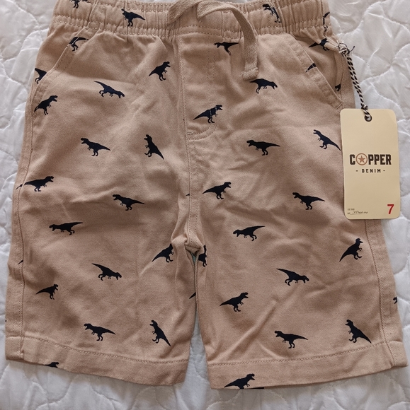 3 shorts for boys, size 7, blue, red and brown, Cooper brand - Picture 8 of 10